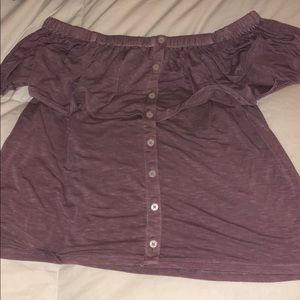 Off the shoulder shirt
